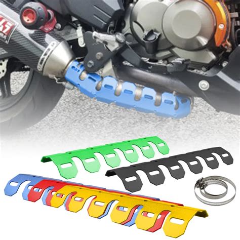 Motorcycle Exhaust Muffler Pipe Cover Leg Protector Heat Shield Heat Resistant Guard For