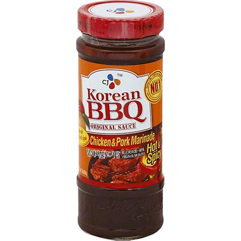 Cj Marinade Chicken And Pork Korean Bbq Original Sauce Hot And Spicy Shop D Agostino