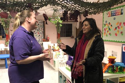 Nusrat Ghani MP Visits Butterflies Nursery And Preschool In Crowborough