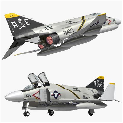 F4J Phantom II Jolly Rogers 3D Model $45 - .blend .max .obj .fbx - Free3D