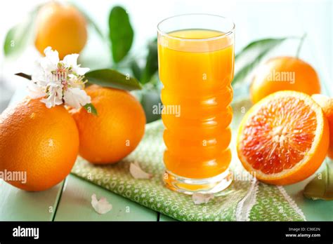 Fresh Orange Juice Stock Photo Alamy