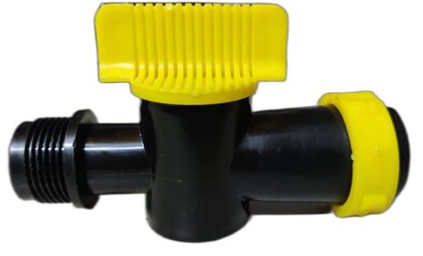 PVC Black And Yellow 32mm Polypropylene Ball Valve Screwed End At Rs