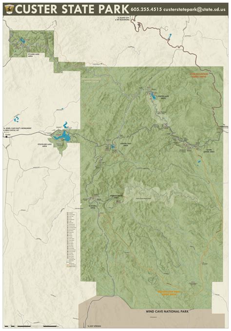 Custer State Park Map by South Dakota Game, Fish & Parks | Avenza Maps