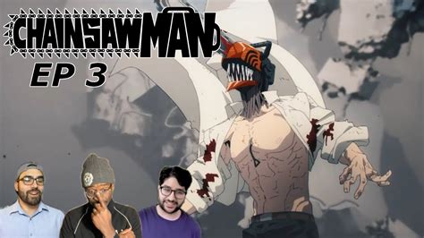 NAKED POWER AND SHIRTLESS DENJI Chainsaw Man Ep 3 REACTION REVIEW