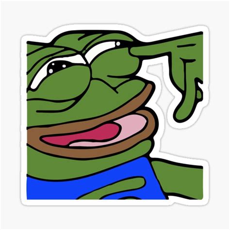 "Laughing Pepe Meme" Sticker for Sale by ILuvMemes | Redbubble