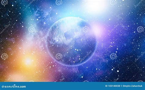 Colorful Starry Night Sky Outer Space Background Stock Photo Image Of