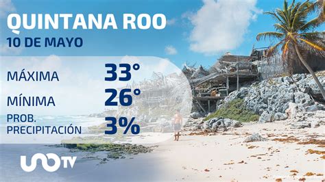 Clima En Quintana Roo Para El 10 De Mayo De 2023 Uno TV