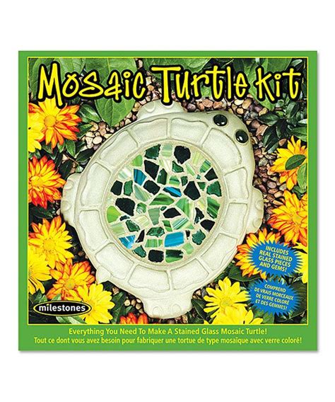 Mosaic Turtle Stepping Stone Diy Kit Stepping Stones Diy Diy Kits