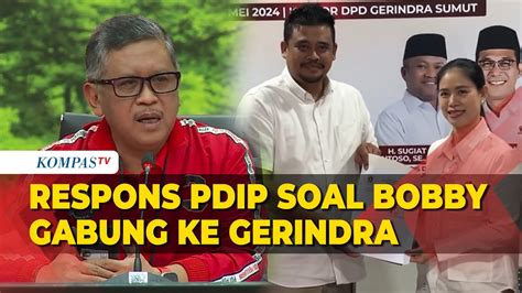 Tanggapan Sekjen PDIP Hasto Kristiyanto Soal Bobby Nasution Gabung