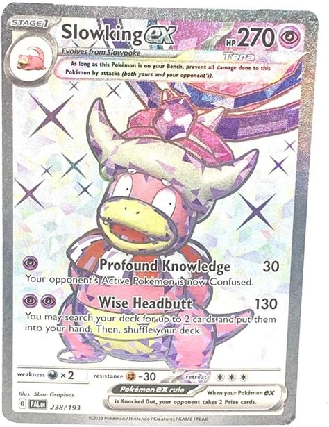 Amazon Pokemon Slowking Ex Paldea Evolved Tera