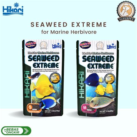 Jual Hikari Seaweed Extreme Pakan Ikan Laut Pemakan Tumbuhan Marine