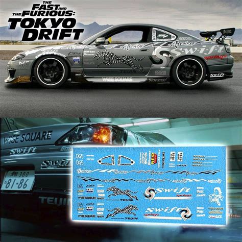 Fast Furious S Waterslide Decals For Hot Wheels Etsy