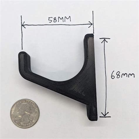 3d Printed Wall Hook 4 Pack Etsy