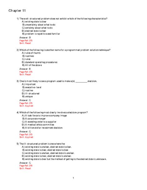 Ch Tb Test Bank Chapter The Well Structured Problem Does