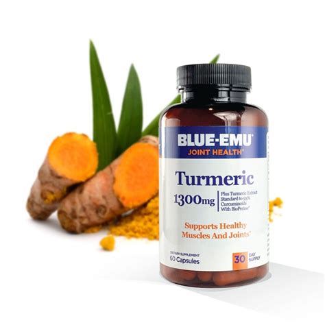 Blue Emu Joint Health Turmeric Supplement 1300 Mg Blue Emu