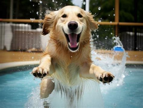 Dog Pool Stock Photos Images And Backgrounds For Free Download