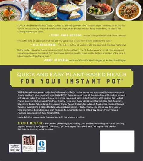 The Ultimate Vegan Cookbook For Your Instant Pot Easy And Delicious