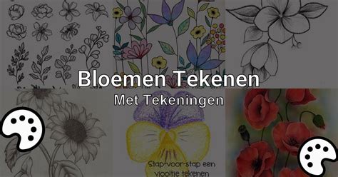 Tekenen Bloemen Met Afbeeldingen En Tekeningen Tekenen Nu