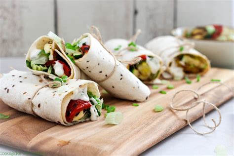 Vegetarische Wraps mit Grillgemüse C B with Andrea