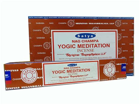 Satya Nag Champa Yogic Meditation Incense Stick Natural Herbs Agarbatti