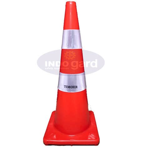 Jual Traffic Safety Cone 90cm Kerucut Cetak Logo Pembatas Jalan FULL