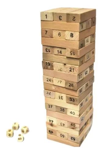 Torre Jenga Yenga Juego De Mesa Madera Cuotas Sin Inter S