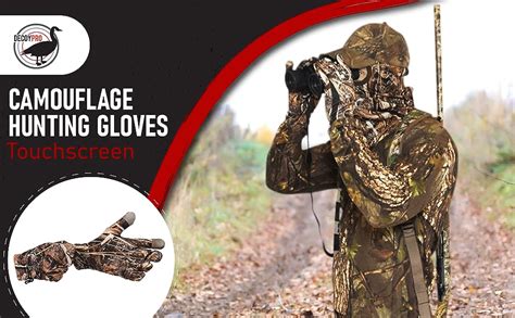 Touchscreen Thin Hunting Gloves For Men Mens Camo Gloves