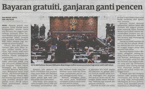 Portal Rasmi Parlimen Malaysia KERATAN AKHBAR