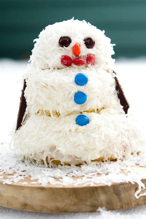 Snowman Cake Tutorial - My San Francisco Kitchen