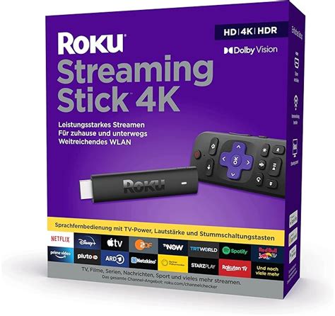 Roku Streaming Stick 4k 4khdrdolby Vision Streaming Media Player