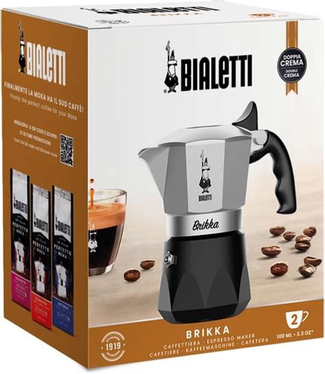 Cafetera Bialetti Brikka New 2023 2 Tazas de café