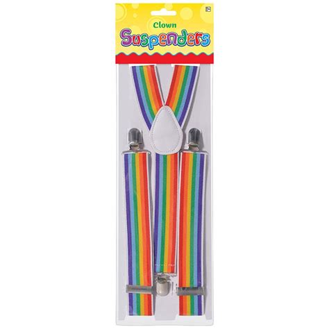 Rainbow Clown Braces Party Delights