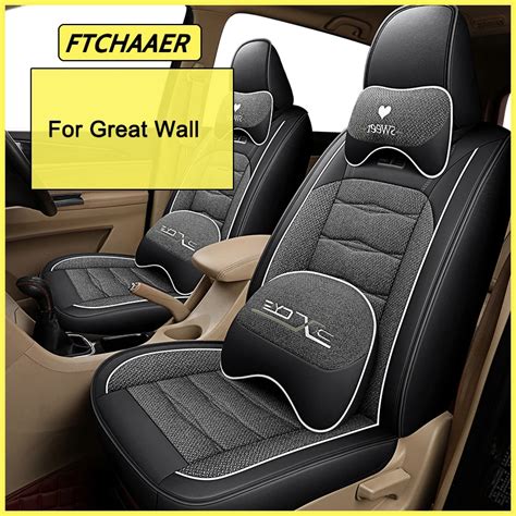 FTCHAAER Car Seat Cover For Great Wall C30 C50 Fengjun 5 7 Florid Steed