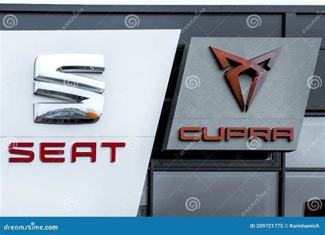 Seat And Seat Cupra Sports Car Brand Logo Seat Is A Spanish Automobile