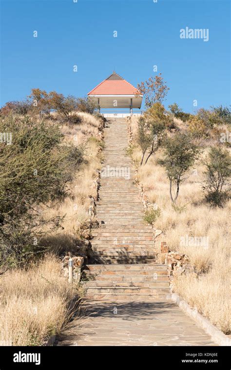 Steps Leading To The Viewpoint At Heroes Acre To The South Of Windhoek