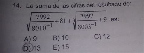 Necesito La Suma De Cifras Del Resultado Porfavor Es Para Ma Ana Les