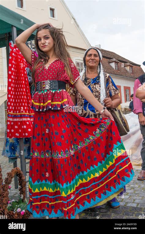 Bohemian Gypsy Festival. Colorful gypsy costumes Stock Photo - Alamy