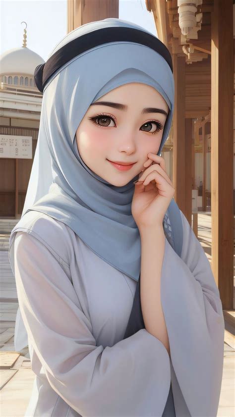 Cute Anime Hijab Girl Nel 2024