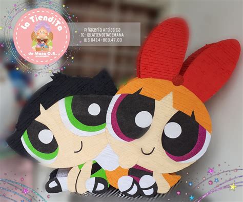 Pi Ata Chicas Superpoderosas Power Puff Girls Party La Tiendita De Mana