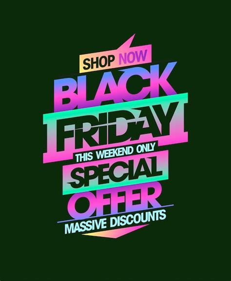 Premium Vector Black Friday Sale Special Offer Massive Discounts