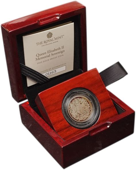 2022 Queen Elizabeth II Memorial Sovereign Gold Proof Coin Boxed From