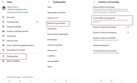 Youtube Para Android Como Limpar Seu Hist Rico De Pesquisa Ccm