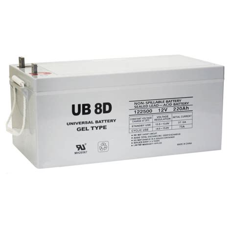 Universal UB 8D 12v Deep Cycle Gel Marine RV Battery