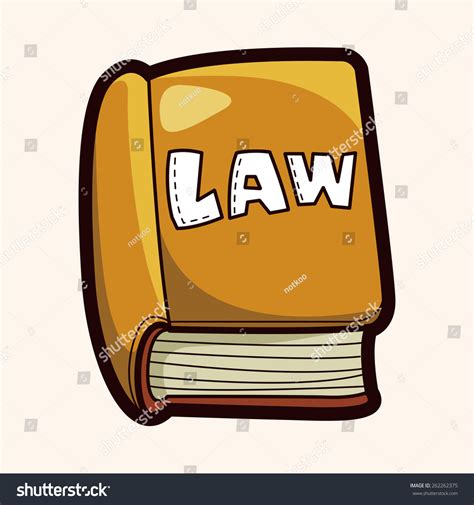 Cartoon Law Book Stock Illustration 262262375 - Shutterstock
