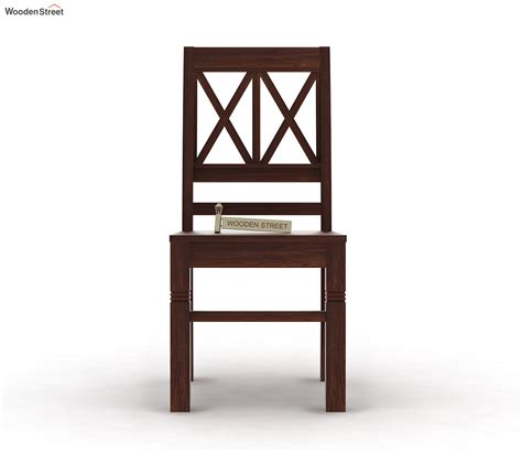 Buy Jessie Dining Chair Without Fabric Walnut Finish At Off