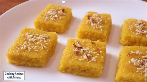 Mango Coconut Burfi आम नारियल की बर्फी Aam Nariyal Barfi Mango