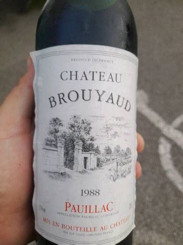 Ch Teau Brouyaud Pauillac Vivino Us