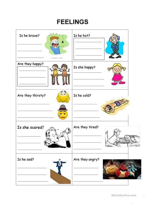 Feelings English Esl Worksheets For Distance Learning And Physical