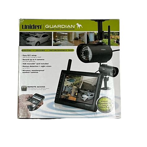 Uniden Guardian Uds Wireless Surveillance Camera System New Open