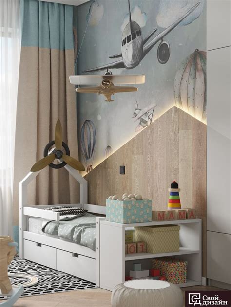 The little pilot's room. Children's room. on Behance | Boy bedroom ...